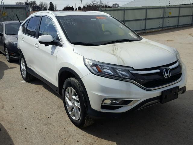 5J6RM4H77FL085618 - 2015 HONDA CR-V EXL WHITE photo 1