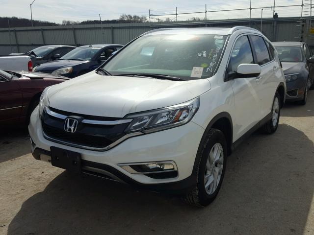 5J6RM4H77FL085618 - 2015 HONDA CR-V EXL WHITE photo 2