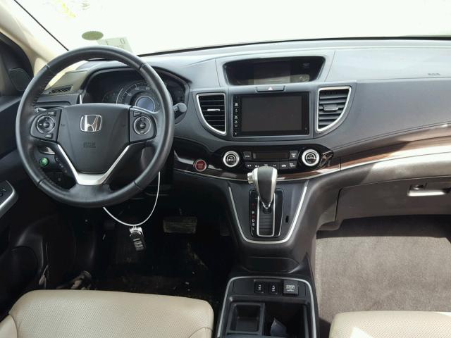 5J6RM4H77FL085618 - 2015 HONDA CR-V EXL WHITE photo 9