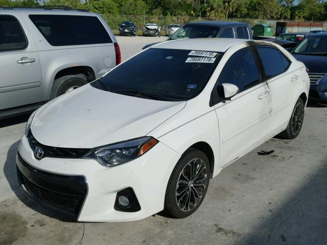 5YFBURHE0FP360305 - 2015 TOYOTA COROLLA L WHITE photo 2