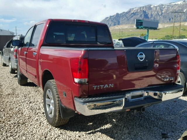 1N6BA07BX7N203274 - 2007 NISSAN TITAN XE RED photo 3