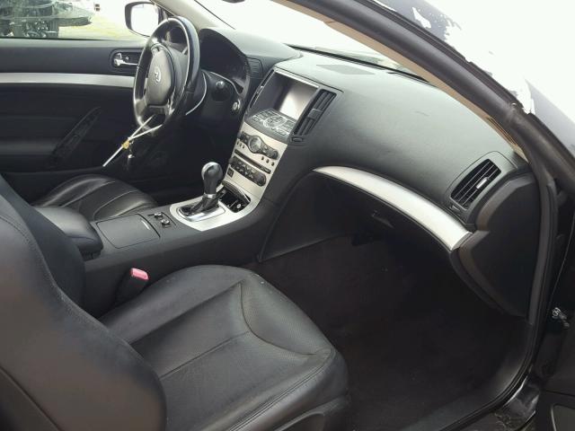 JNKCV64E59M606258 - 2009 INFINITI G37 BASE BLACK photo 5