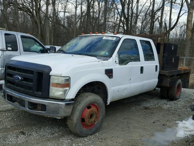 1FDWW37R78EB35730 - 2008 FORD F350 SUPER WHITE photo 2