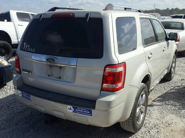 1FMCU04799KB26279 - 2009 FORD ESCAPE LIM BEIGE photo 4