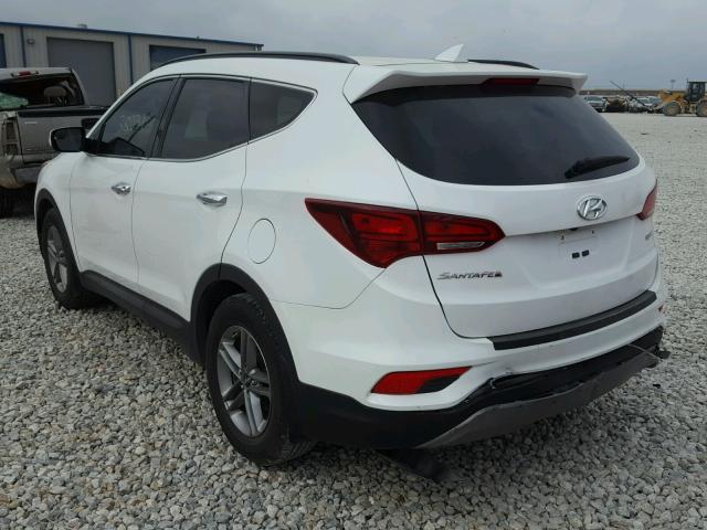 5XYZU3LB1HG421385 - 2017 HYUNDAI SANTA FE S WHITE photo 3