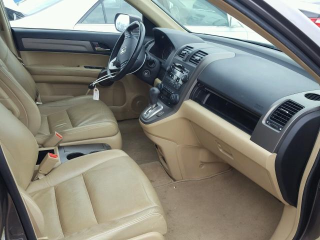 5J6RE38719L018590 - 2009 HONDA CR-V EXL TAN photo 5