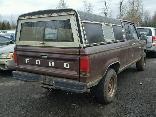 1FTCR15A6GPB44101 - 1986 FORD RANGER SUP BROWN photo 4