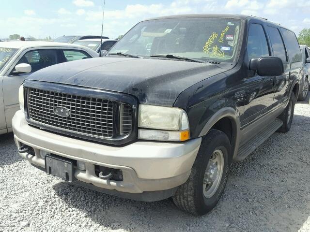 1FMNU44P53ED68766 - 2003 FORD EXCURSION BLACK photo 2