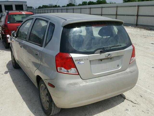 KL1TJ62614B148187 - 2004 CHEVROLET AVEO LS 灰色 照片 3