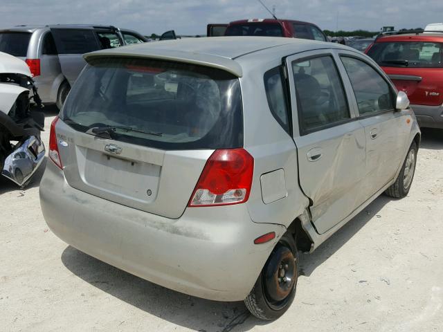 KL1TJ62614B148187 - 2004 CHEVROLET AVEO LS 灰色 照片 4