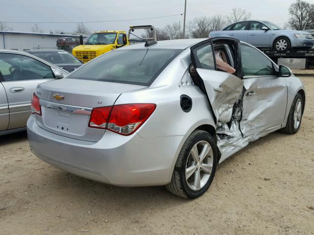 1G1PE5SB9F7285320 - 2015 CHEVROLET CRUZE LT SILVER photo 4