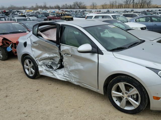 1G1PE5SB9F7285320 - 2015 CHEVROLET CRUZE LT SILVER photo 9