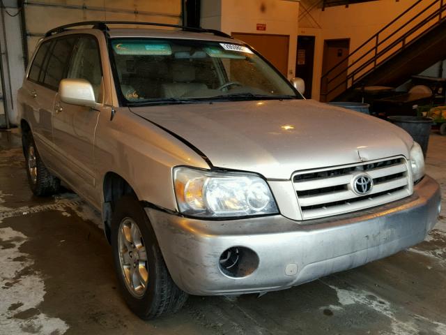 JTEGP21A840037456 - 2004 TOYOTA HIGHLANDER GOLD photo 1