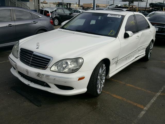 WDBNG74J15A443240 - 2005 MERCEDES-BENZ S 55 AMG WHITE photo 2