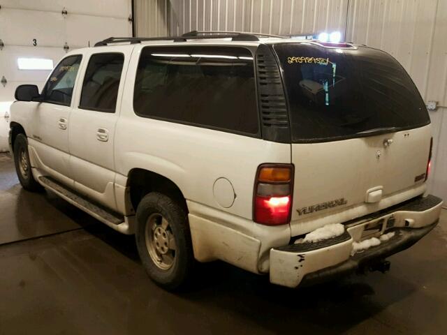 1GKFK66U82J256678 - 2002 GMC DENALI XL WHITE photo 3