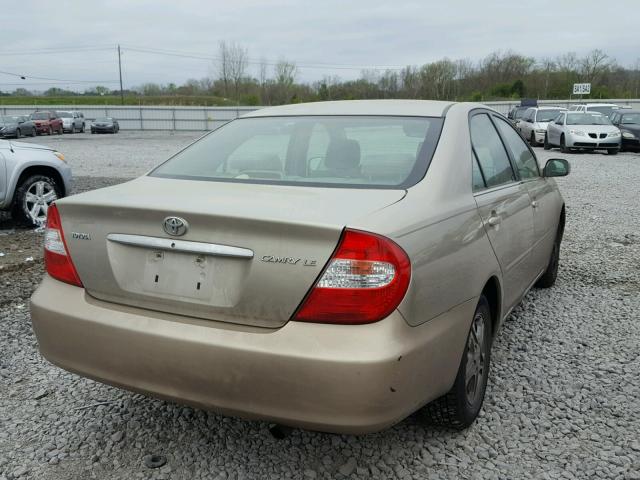 4T1BE32K04U375066 - 2004 TOYOTA CAMRY LE TAN photo 4