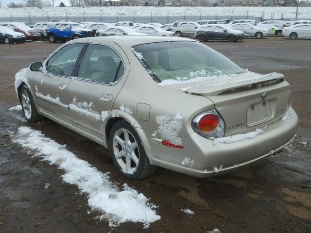 JN1DA31D72T429674 - 2002 NISSAN MAXIMA GLE TAN photo 3