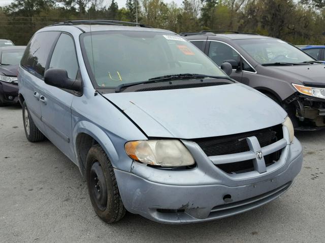 1D4GP45R45B265964 - 2005 DODGE CARAVAN SX BLUE photo 1