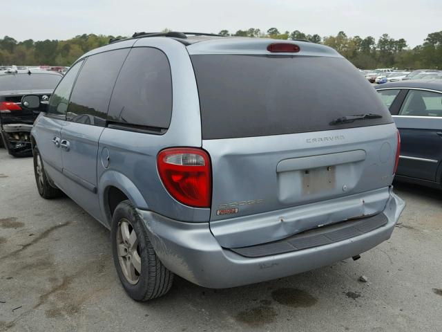 1D4GP45R45B265964 - 2005 DODGE CARAVAN SX BLUE photo 3