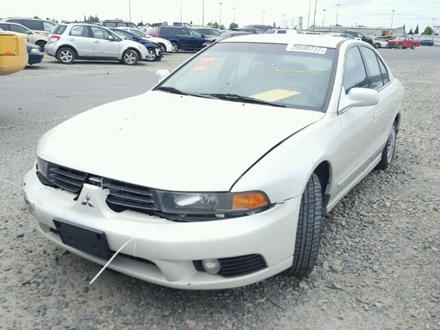 4A3AA46G13E182633 - 2003 MITSUBISHI GALANT ES WHITE photo 2