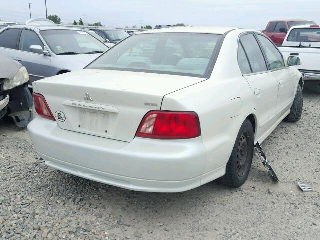 4A3AA46G13E182633 - 2003 MITSUBISHI GALANT ES WHITE photo 4