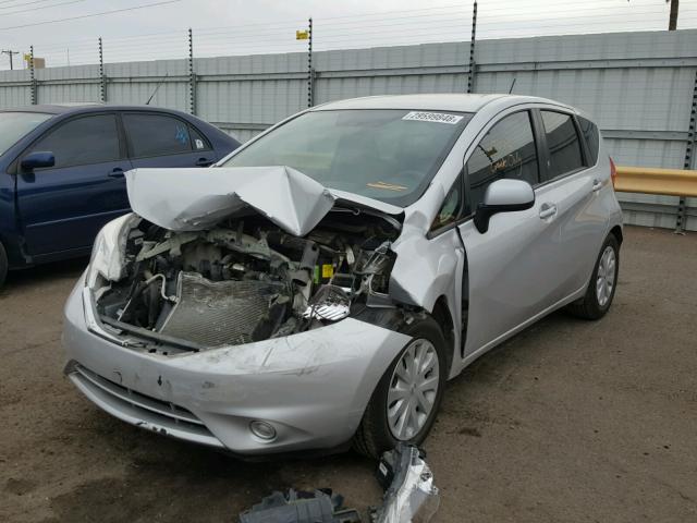 3N1CE2CP1EL360510 - 2014 NISSAN VERSA NOTE SILVER photo 2