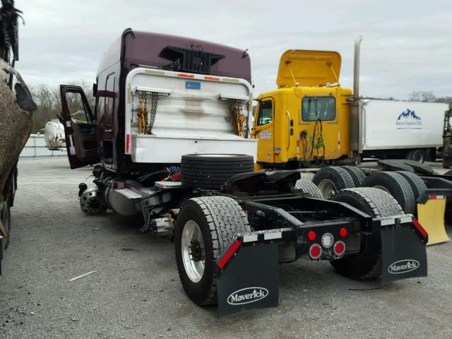 3AKJGLDV5GSGZ4085 - 2016 FREIGHTLINER CASCADIA 1 BURGUNDY photo 3