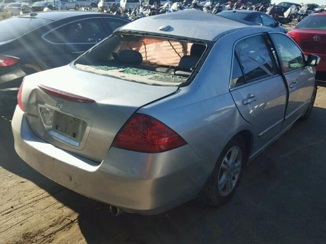 1HGCM56847A176874 - 2007 HONDA ACCORD EX SILVER photo 4