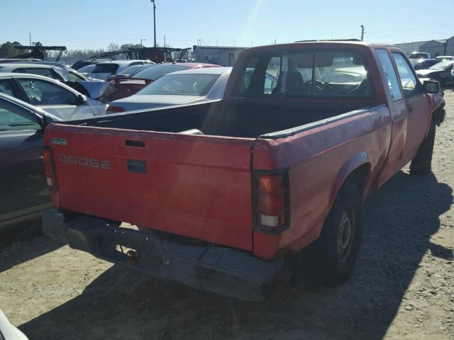 1B7GL23X5RW142669 - 1994 DODGE DAKOTA RED photo 4