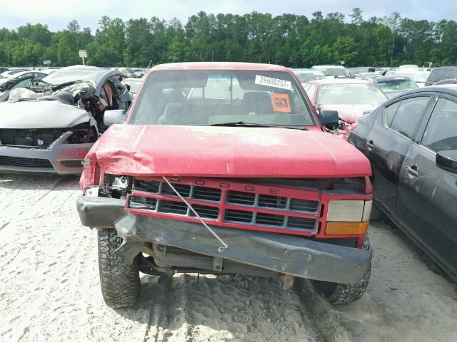 1B7GL23X5RW142669 - 1994 DODGE DAKOTA RED photo 9