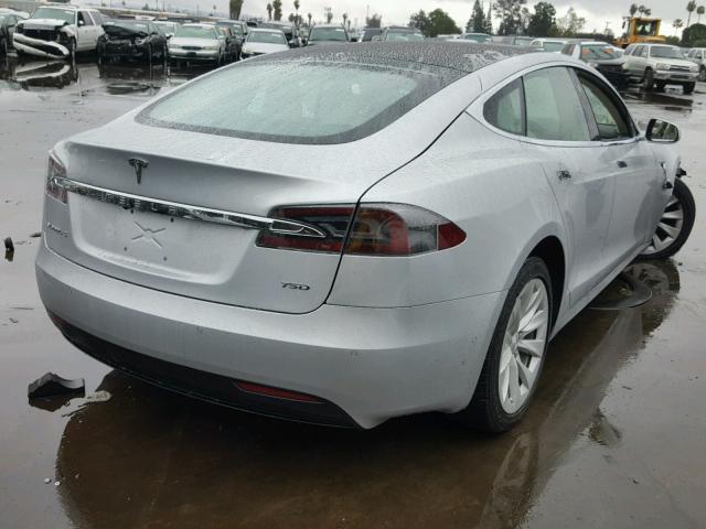 5YJSA1E26HF230404 - 2017 TESLA MODEL S SILVER photo 4