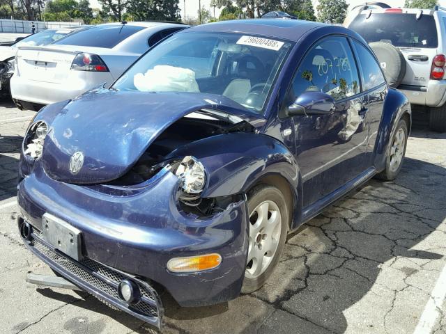 3VWCK21C72M415938 - 2002 VOLKSWAGEN NEW BEETLE ლურჯი ფოტო 2