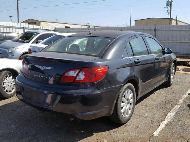 1C3LC46K07N580761 - 2007 CHRYSLER SEBRING BLACK photo 4