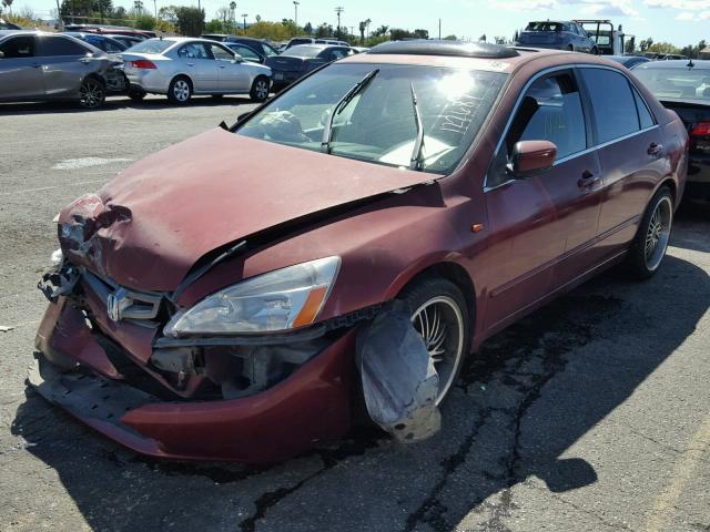 JHMCM56683C047286 - 2003 HONDA ACCORD EX MAROON photo 2