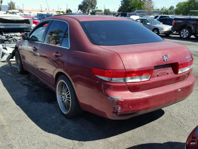 JHMCM56683C047286 - 2003 HONDA ACCORD EX MAROON photo 3