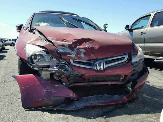 JHMCM56683C047286 - 2003 HONDA ACCORD EX MAROON photo 9