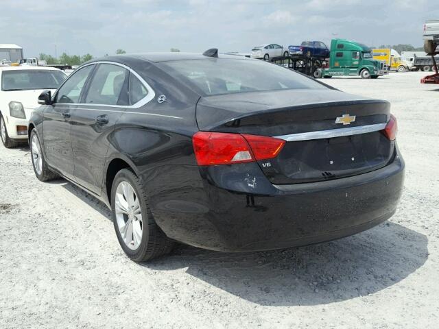 1G1125S32FU129886 - 2015 CHEVROLET IMPALA LT BLACK photo 3