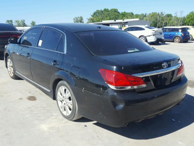 4T1BK3DB0BU377581 - 2011 TOYOTA AVALON BAS BLACK photo 3