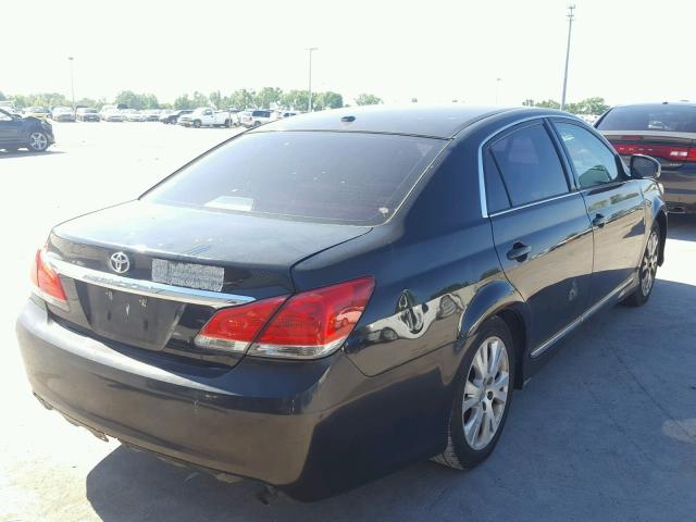 4T1BK3DB0BU377581 - 2011 TOYOTA AVALON BAS BLACK photo 4