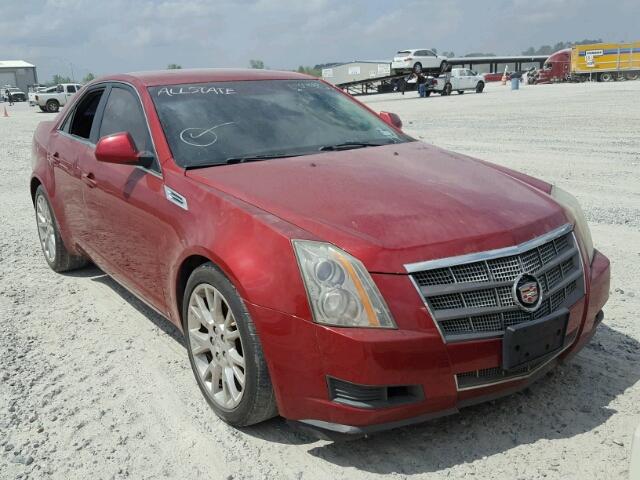 1G6DF577280215944 - 2008 CADILLAC CTS RED photo 1