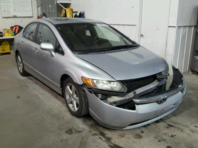 1HGFA16886L144978 - 2006 HONDA CIVIC EX SILVER photo 1