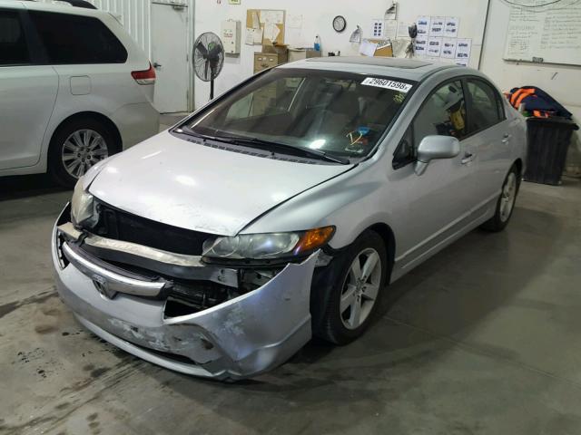 1HGFA16886L144978 - 2006 HONDA CIVIC EX SILVER photo 2