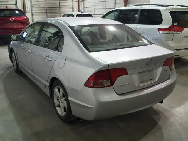 1HGFA16886L144978 - 2006 HONDA CIVIC EX SILVER photo 3