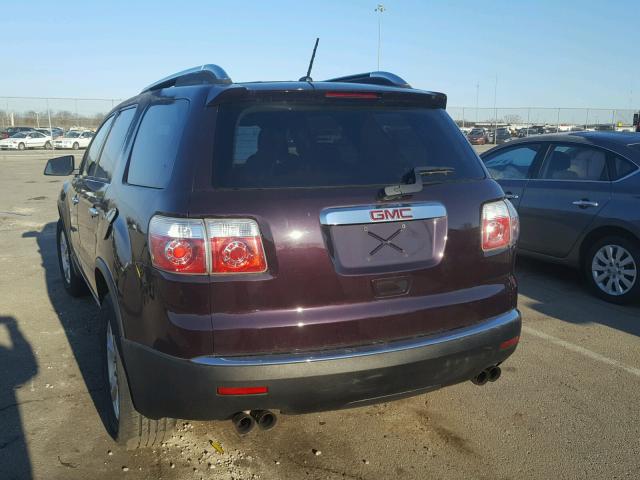 1GKER13D99J139507 - 2009 GMC ACADIA SLE MAROON photo 3