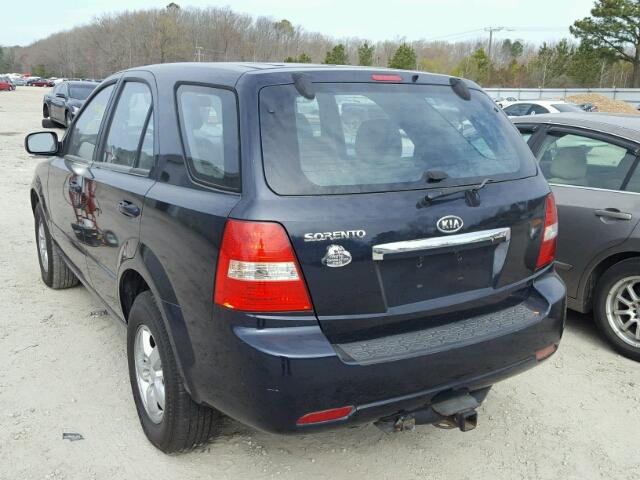 KNDJD735985816874 - 2008 KIA SORENTO EX BLACK photo 3