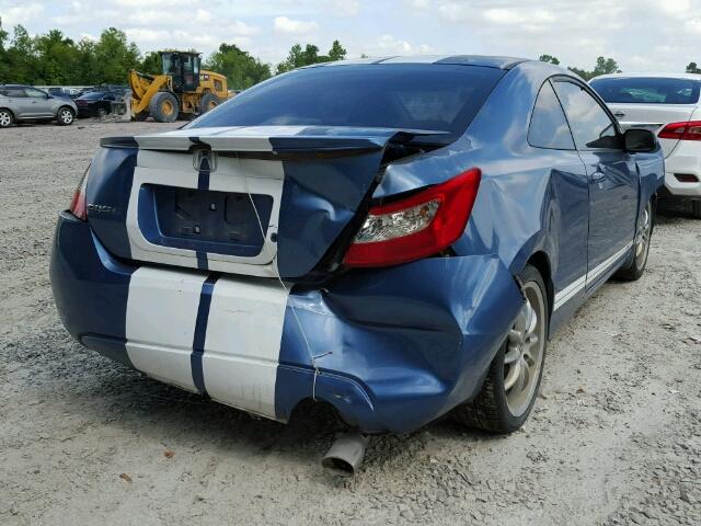 2HGFG12619H517170 - 2009 HONDA CIVIC LX BLUE photo 4