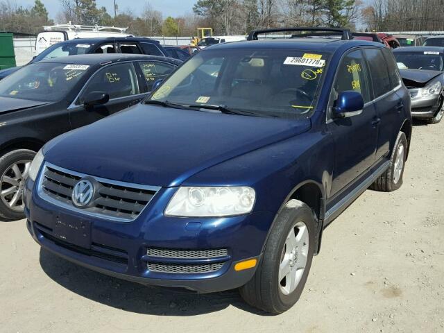 WVGZG77L45D059429 - 2005 VOLKSWAGEN TOUAREG 3. BLUE photo 2