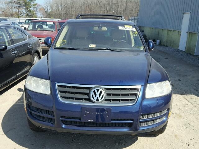 WVGZG77L45D059429 - 2005 VOLKSWAGEN TOUAREG 3. BLUE photo 9