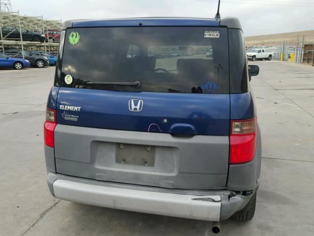 5J6YH28273L008834 - 2003 HONDA ELEMENT DX BLUE photo 9