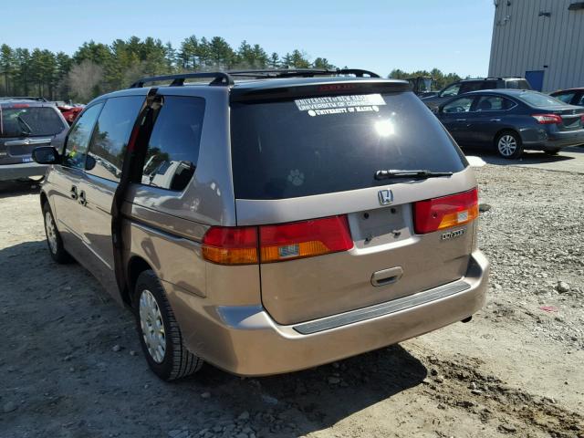 5FNRL18583B064023 - 2003 HONDA ODYSSEY LX TAN photo 3